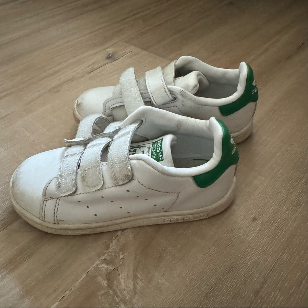 adidas Originals White and Green Sneakers